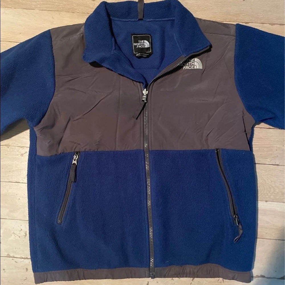 Boys Blue and Gray North Face